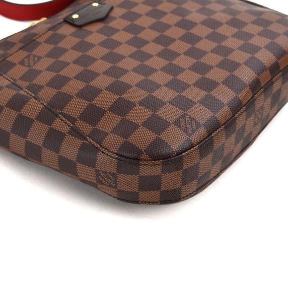 Louis Vuitton Damier South Bank Brown Leather Diagonal Shoulder Bag - Picture 6 of 11